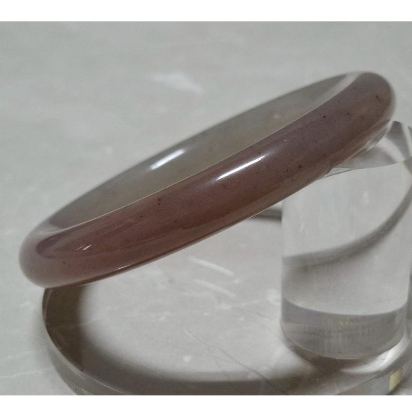 【三寶坊】天然佘太翠手鐲 62圈口 圓條 佘太草莓醬手鐲大圈口 N553-細節圖3