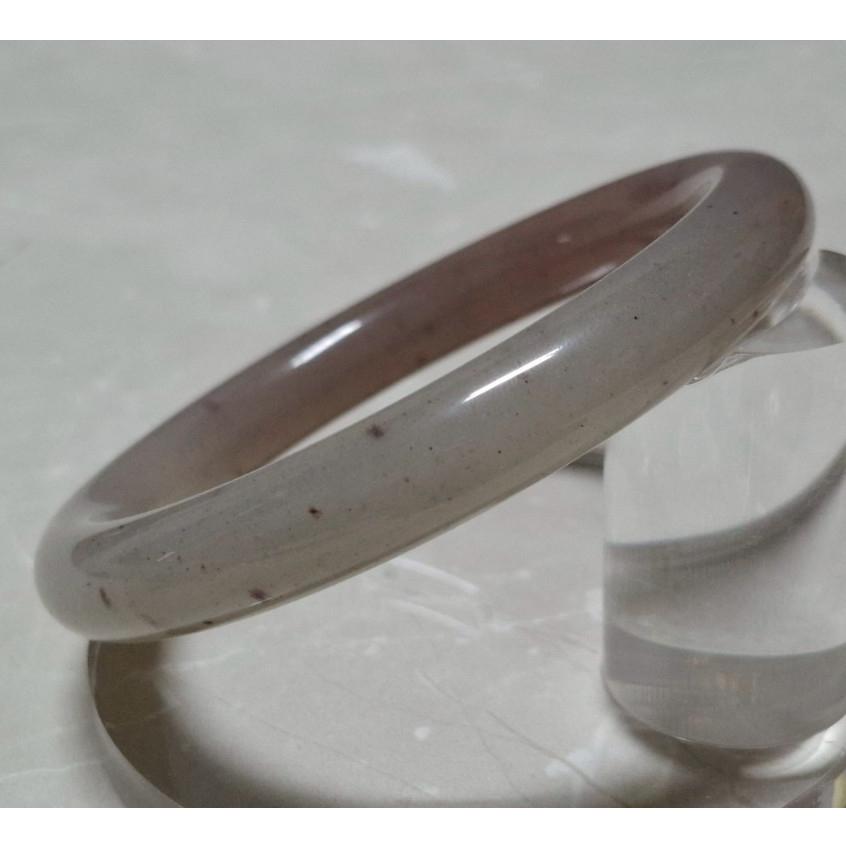 【三寶坊】天然佘太翠手鐲 62圈口 圓條 佘太草莓醬手鐲大圈口 N553-細節圖5