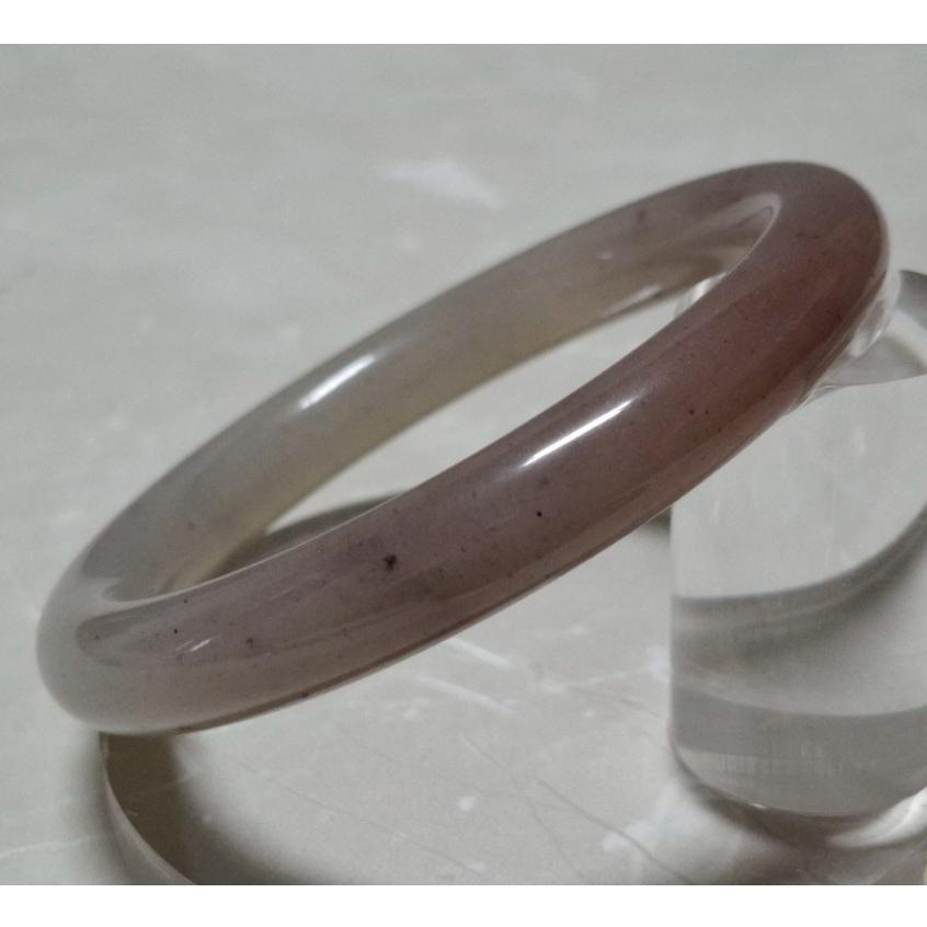 【三寶坊】天然佘太翠手鐲 62圈口 圓條 佘太草莓醬手鐲大圈口 N553-細節圖6