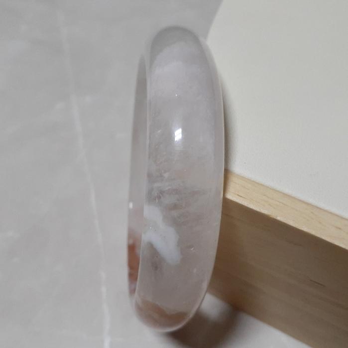 【三寶坊】天然櫻花瑪瑙手鐲 61圈口 平安鐲 瑪瑙手鐲大圈口 N413-細節圖4