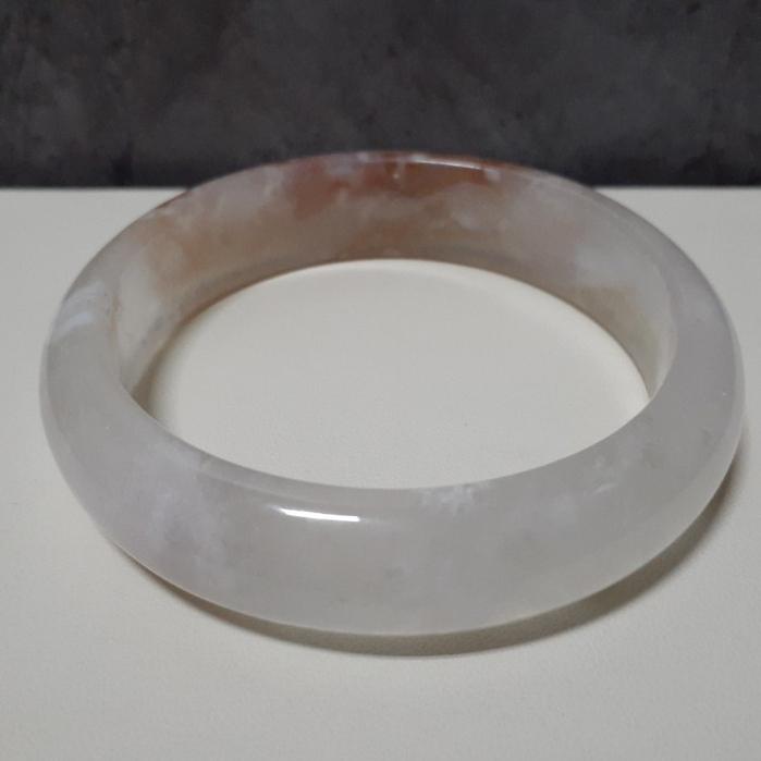 【三寶坊】天然櫻花瑪瑙手鐲 61圈口 平安鐲 瑪瑙手鐲大圈口 N413-細節圖6