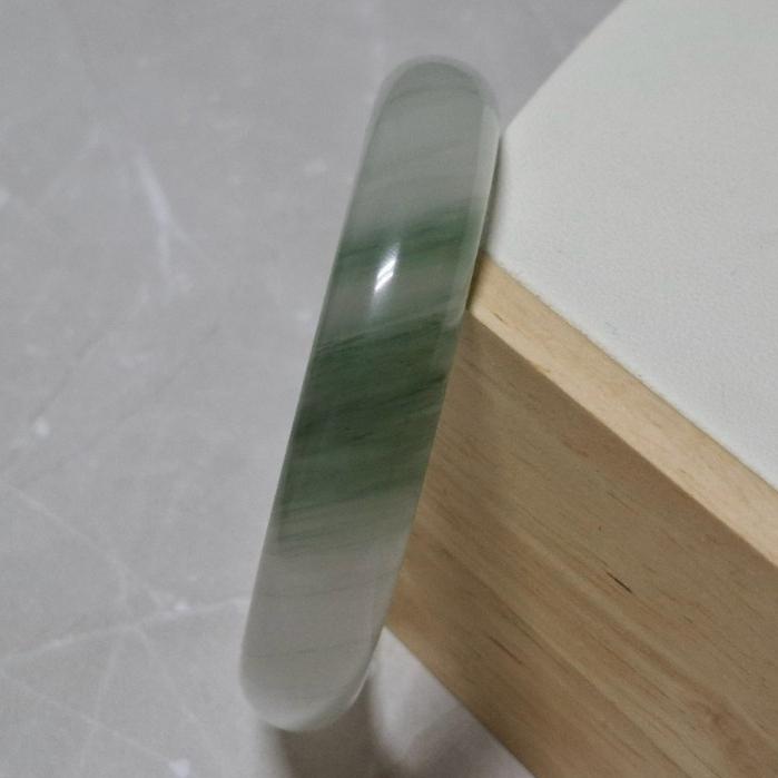 【三寶坊】天然天山翠手鐲 56圈口 平安鐲 手鐲大圈口 N537-細節圖3