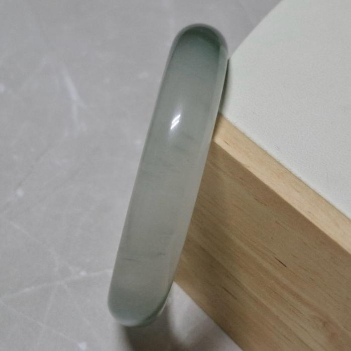 【三寶坊】天然天山翠手鐲 56圈口 平安鐲 手鐲大圈口 N537-細節圖4