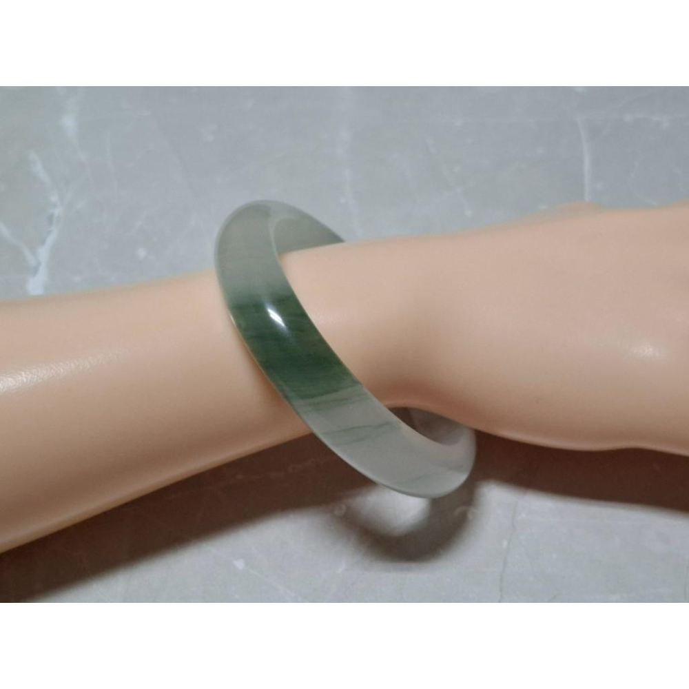 【三寶坊】天然天山翠手鐲 56圈口 平安鐲 手鐲大圈口 N537-細節圖7