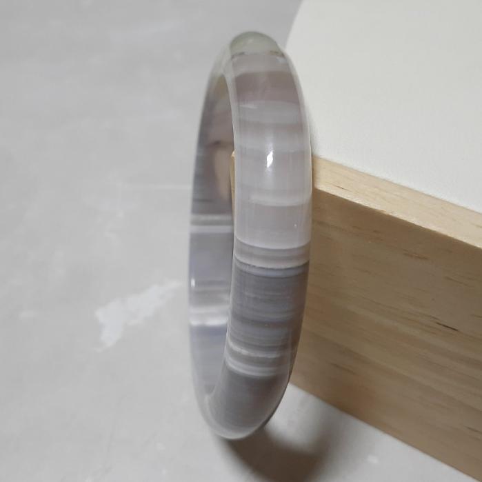 【三寶坊】天然櫻花瑪瑙手鐲 56圈口 細鐲 平安鐲 瑪瑙手鐲小圈口 N420-細節圖2