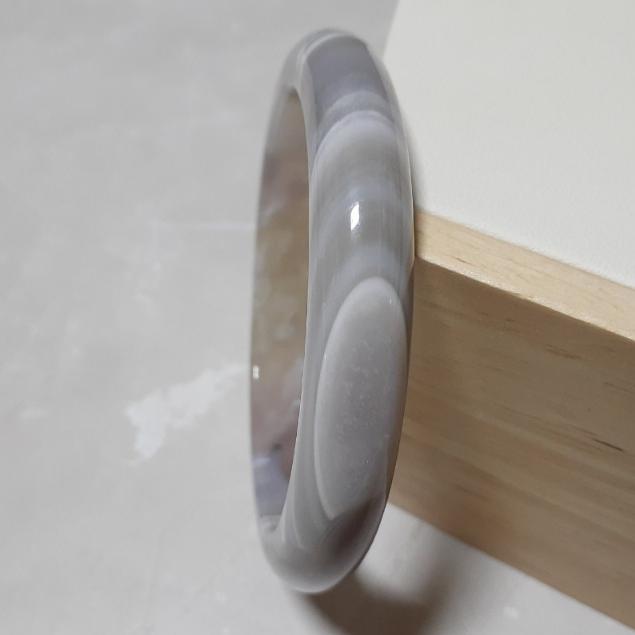 【三寶坊】天然櫻花瑪瑙手鐲 56圈口 細鐲 平安鐲 瑪瑙手鐲小圈口 N420-細節圖3