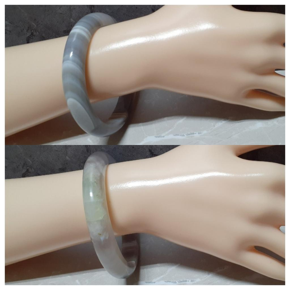 【三寶坊】天然櫻花瑪瑙手鐲 56圈口 細鐲 平安鐲 瑪瑙手鐲小圈口 N420-細節圖7