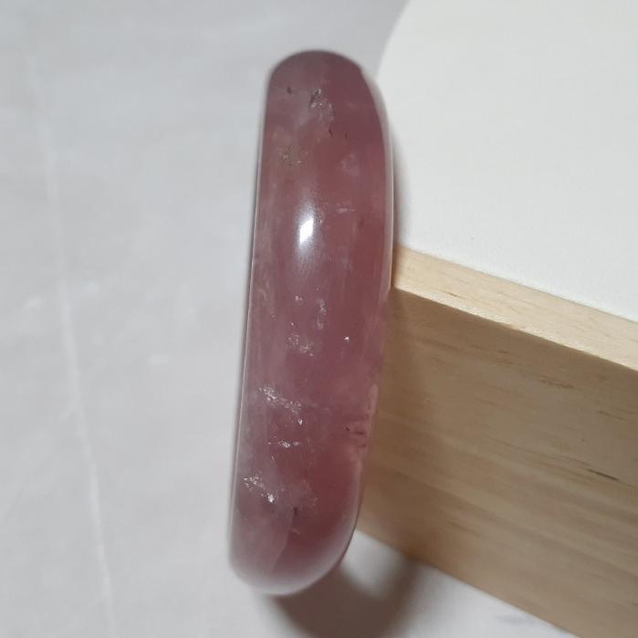 【三寶坊】天然粉晶手鐲 57圈口 馬粉手鐲 馬達加斯加粉晶 平安鐲 N390-細節圖2
