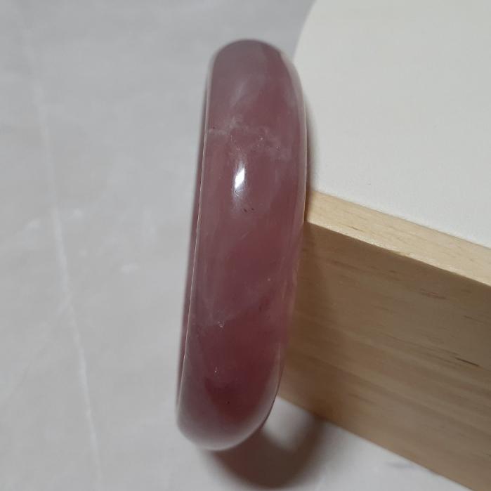 【三寶坊】天然粉晶手鐲 57圈口 馬粉手鐲 馬達加斯加粉晶 平安鐲 N390-細節圖3