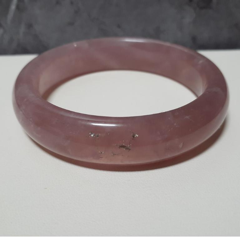 【三寶坊】天然粉晶手鐲 57圈口 馬粉手鐲 馬達加斯加粉晶 平安鐲 N390-細節圖6