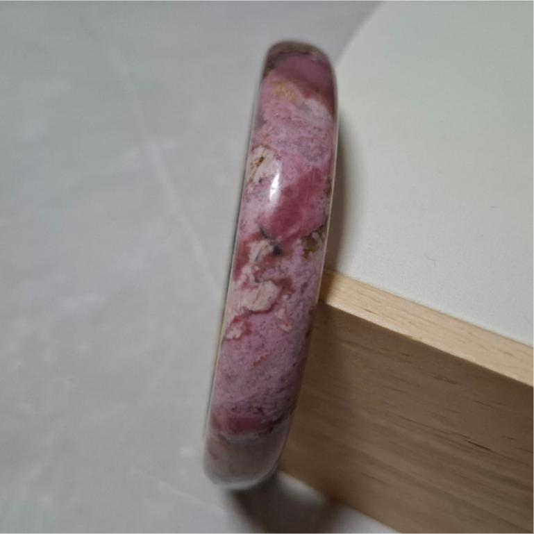 【三寶坊】薔薇手鐲 63圈口 薔薇輝手鐲 玫瑰石 平安鐲 手鐲大圈口 N445-細節圖3