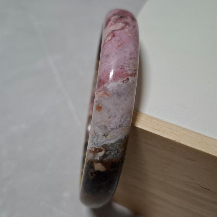 【三寶坊】薔薇手鐲 63圈口 薔薇輝手鐲 玫瑰石 平安鐲 手鐲大圈口 N445-細節圖6