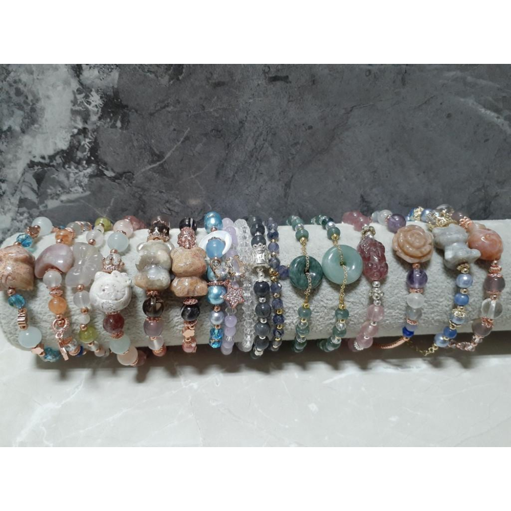 【三寶坊】天然珊瑚玉手串 和田玉 手串/手珠/手鍊/手排/手環 設計款HA24~HA39 龍蝦扣 抽拉款-細節圖3