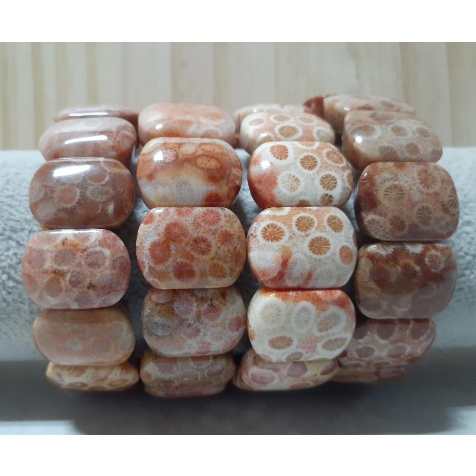 【三寶坊】天然珊瑚玉手排 紅橘多彩系列 珊瑚玉手牌 珊瑚玉手鍊 Y63-Y66-細節圖2