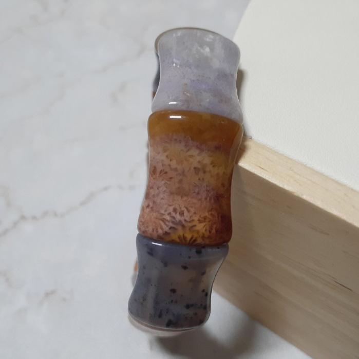 【三寶坊】天然珊瑚玉竹節手排 多寶色 珊瑚玉手牌 珊瑚玉手鍊 Y67-細節圖2