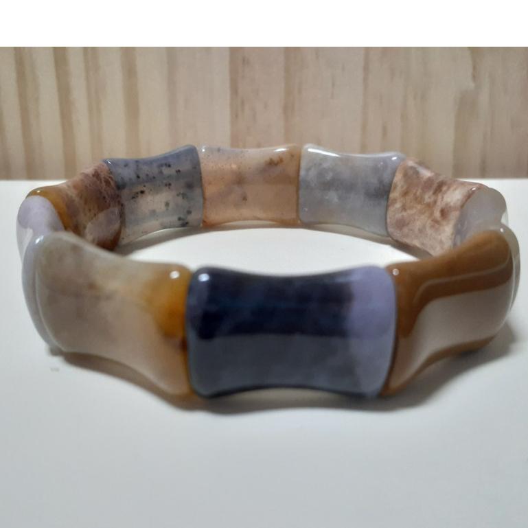 【三寶坊】天然珊瑚玉竹節手排 多寶色 珊瑚玉手牌 珊瑚玉手鍊 Y67-細節圖7