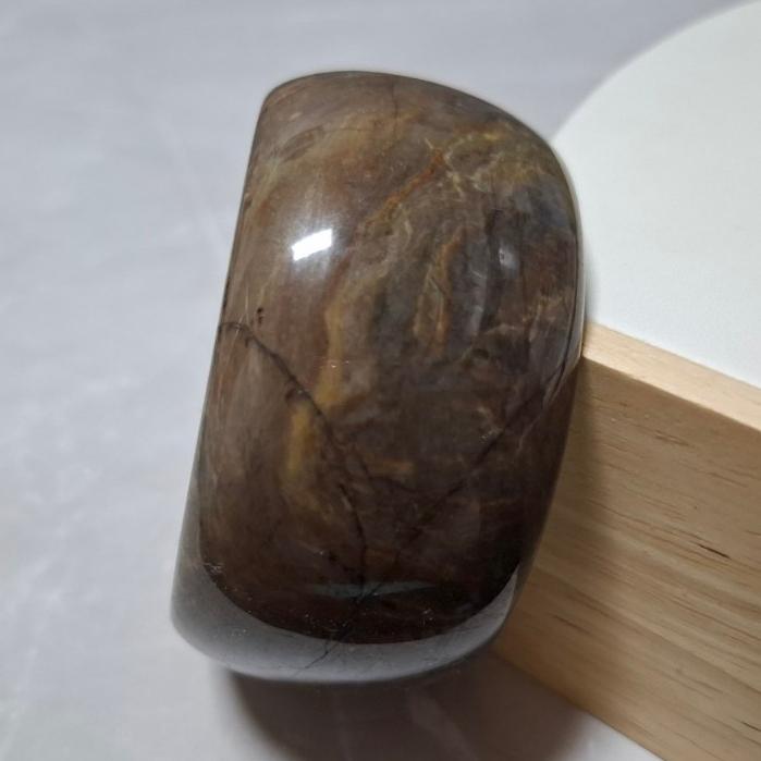 【三寶坊】薔薇手鐲 63圈口 薔薇輝手鐲 玫瑰石 寬鐲 輪胎鐲大圈口 N443-細節圖3