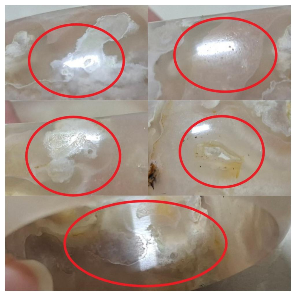 【三寶坊】天然櫻花瑪瑙手鐲 56圈口 西柚粉 寬鐲 瑪瑙輪胎鐲小圈口 N459-細節圖7