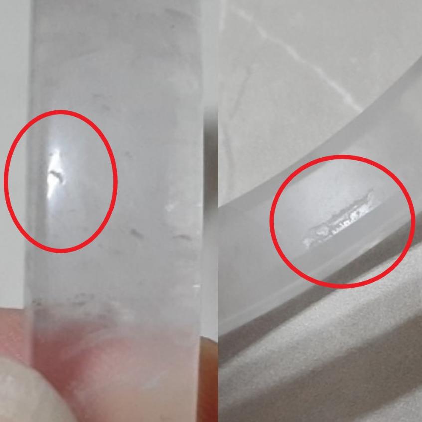 【三寶坊】天然白水晶手鐲 54圈口 方鐲 白阿賽手鐲小圈口 N412-細節圖7