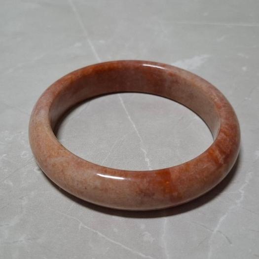 【三寶坊】天然珊瑚玉手鐲 60圈口 蕾絲花 平安鐲 手鐲大圈口 N429-細節圖6