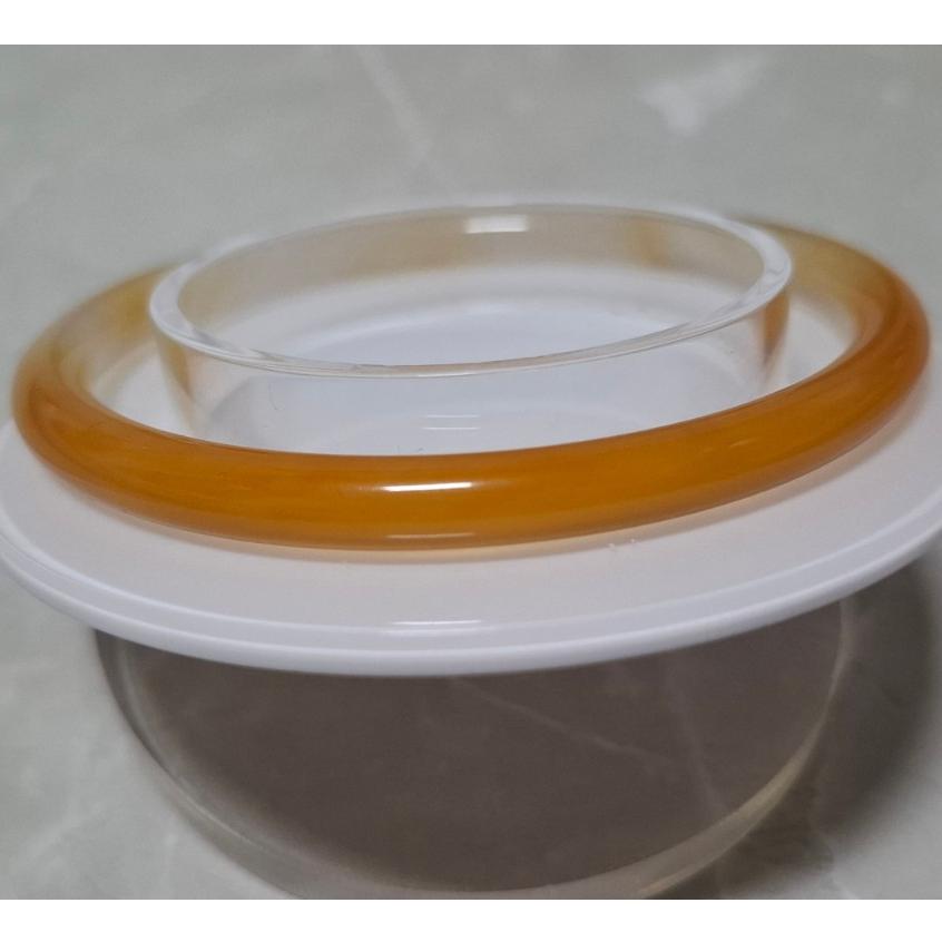 【三寶坊】天然橘玉髓手鐲 63圈口 橘冰玉髓 叮噹鐲 瑪瑙手鐲大圈口 N468-細節圖5