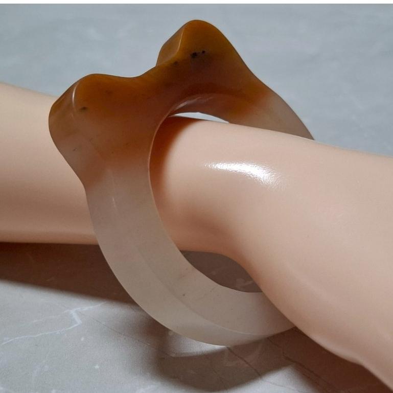 【三寶坊】天然佘太翠手鐲 55圈口 貴妃鐲 貓鐲 佘太覓緣手鐲小圈口 N548-細節圖9