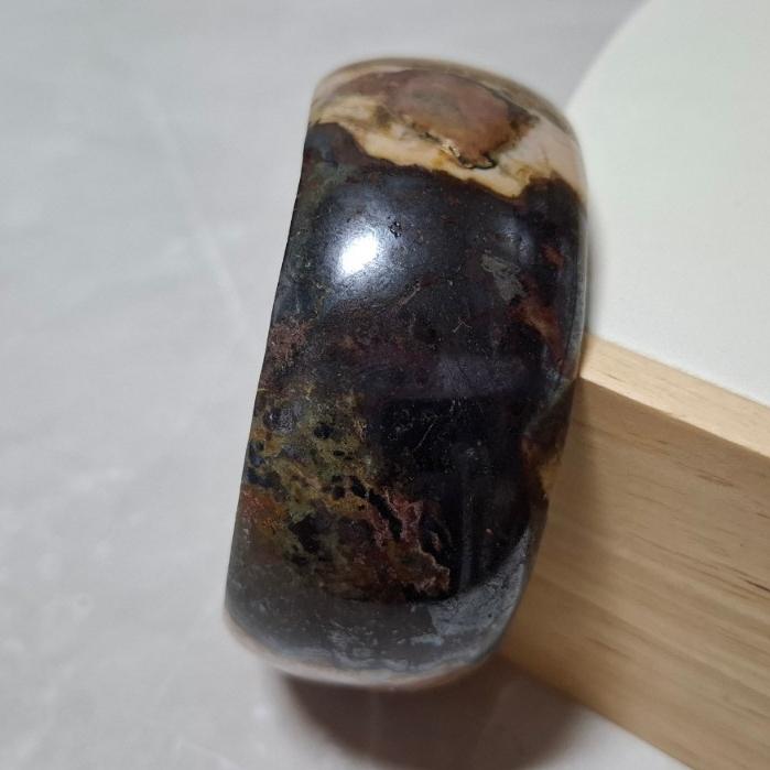 【三寶坊】薔薇手鐲 62圈口 薔薇輝手鐲 玫瑰石 寬鐲 輪胎鐲大圈口 N447-細節圖3