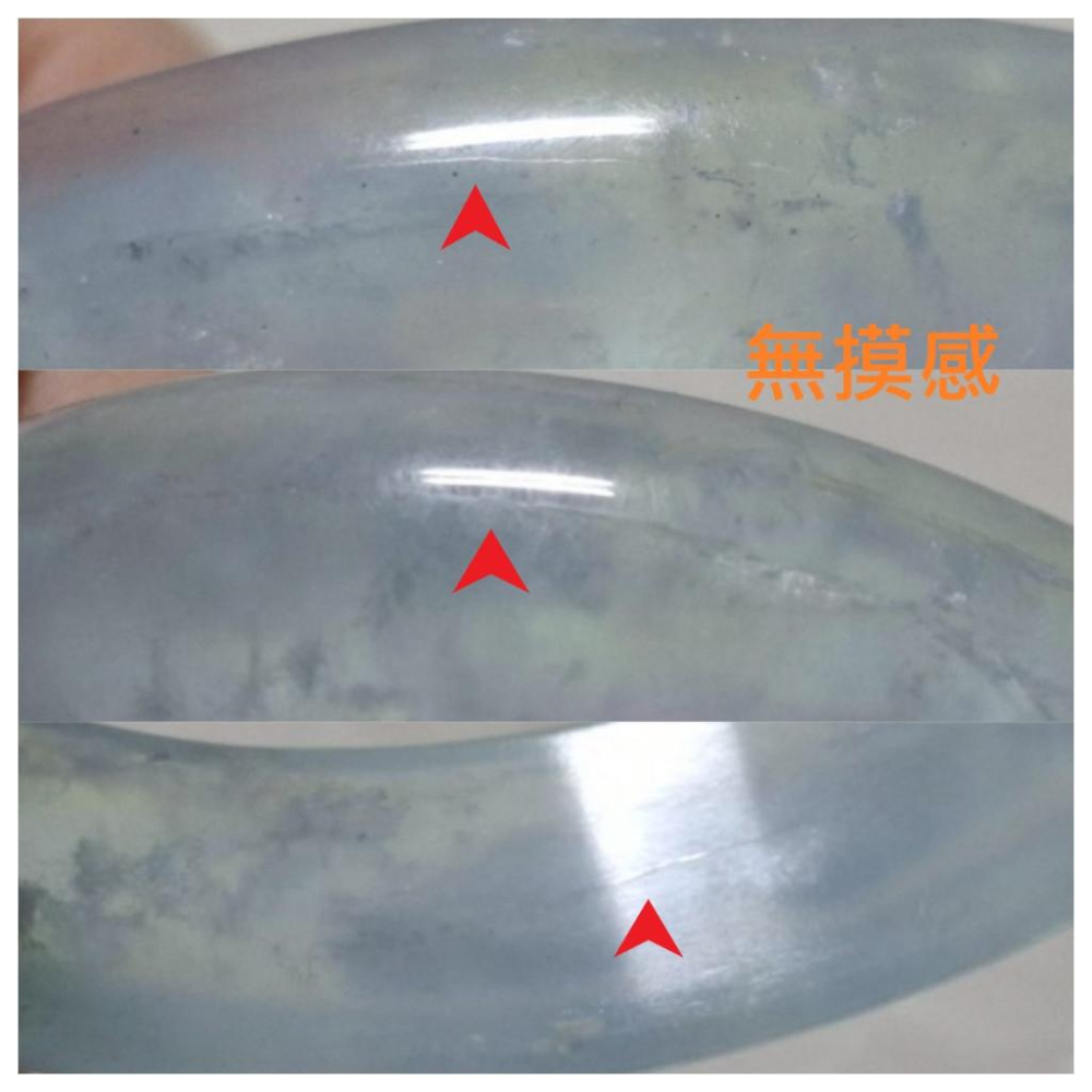 【三寶坊】天然海藍寶手鐲 60圈口 藍天白雲 平安鐲大圈口 N546-細節圖7