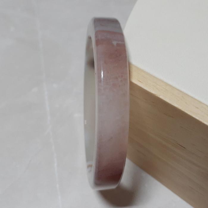 【三寶坊】天然波斯瑪瑙手鐲 55圈口 方鐲 蠶絲瑪瑙手鐲小圈口 N421-細節圖5