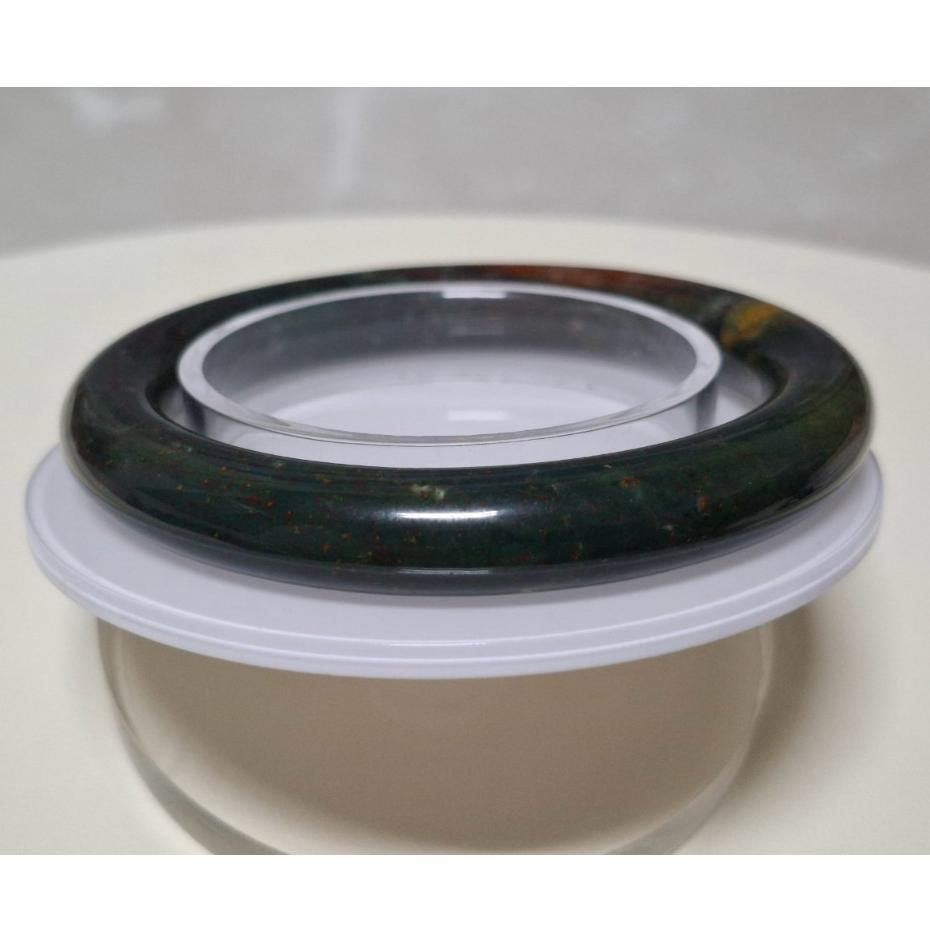 【三寶坊】天然海洋碧玉手鐲 57圈口 圓條 海洋瑪瑙手鐲大圈口 N519-細節圖5