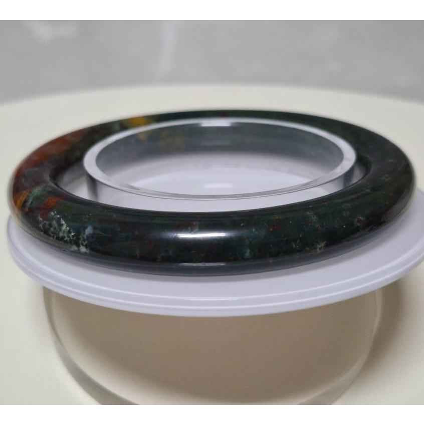 【三寶坊】天然海洋碧玉手鐲 57圈口 圓條 海洋瑪瑙手鐲大圈口 N519-細節圖6