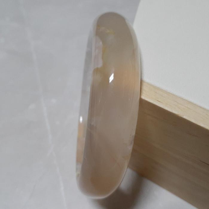 【三寶坊】天然櫻花瑪瑙手鐲 57圈口 平安鐲 瑪瑙手鐲小圈口 N419-細節圖4