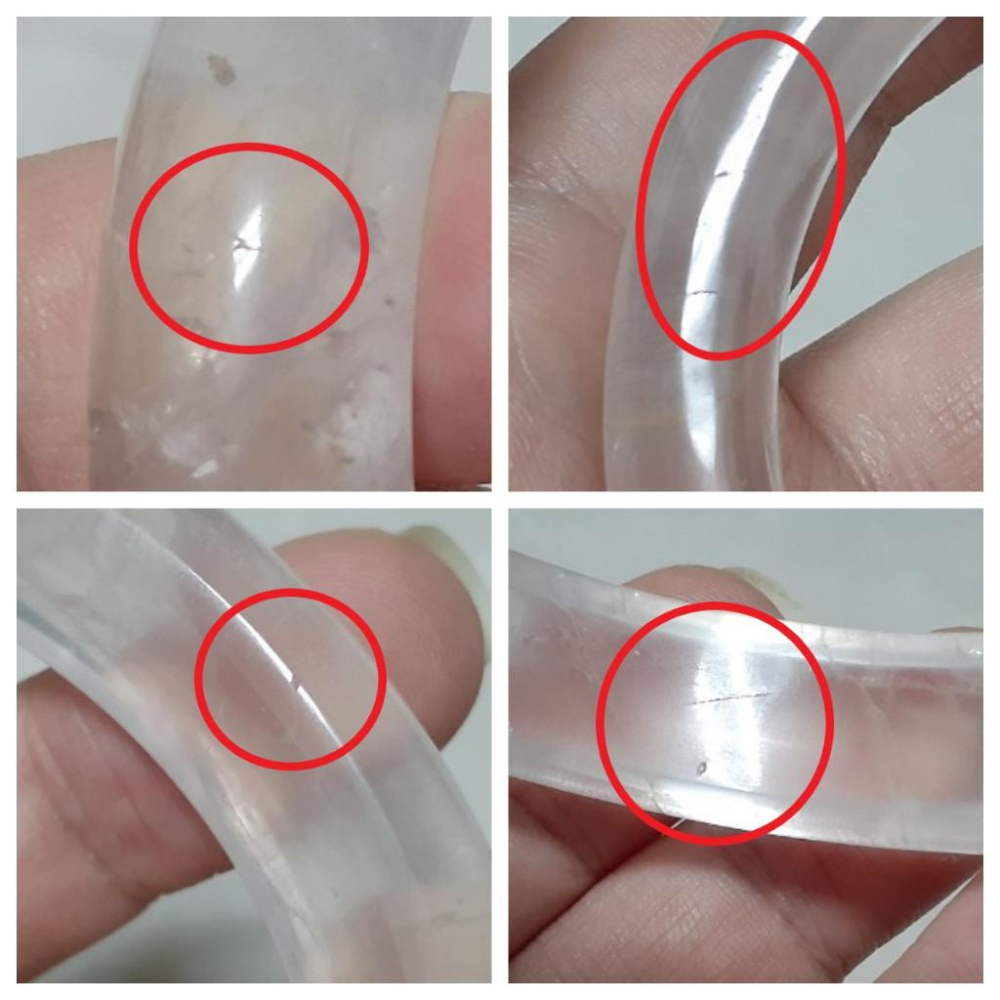 【三寶坊】天然白水晶手鐲 63圈口 NG鐲 平安鐲 白阿賽手鐲大圈口 N408-細節圖8