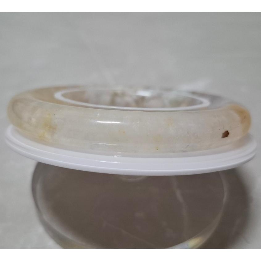 【三寶坊】天然櫻花瑪瑙手鐲 57圈口 圓條 瑪瑙手鐲大圈口 N488-細節圖5