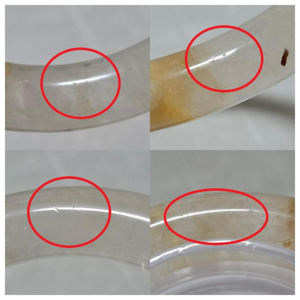 【三寶坊】天然櫻花瑪瑙手鐲 57圈口 圓條 瑪瑙手鐲大圈口 N488-細節圖7