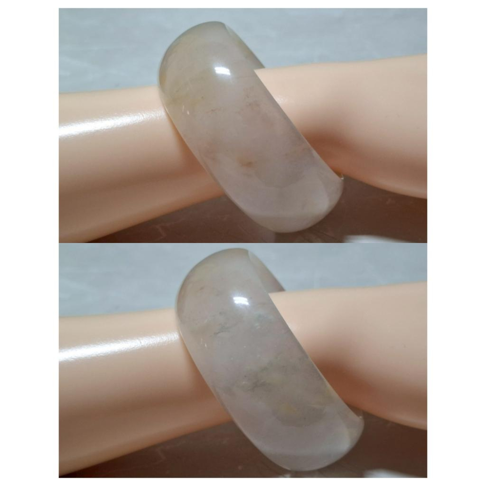 【三寶坊】天然金絲玉手鐲 55圈口 桃花釀 寬鐲 手鐲小圈口 N556-細節圖7