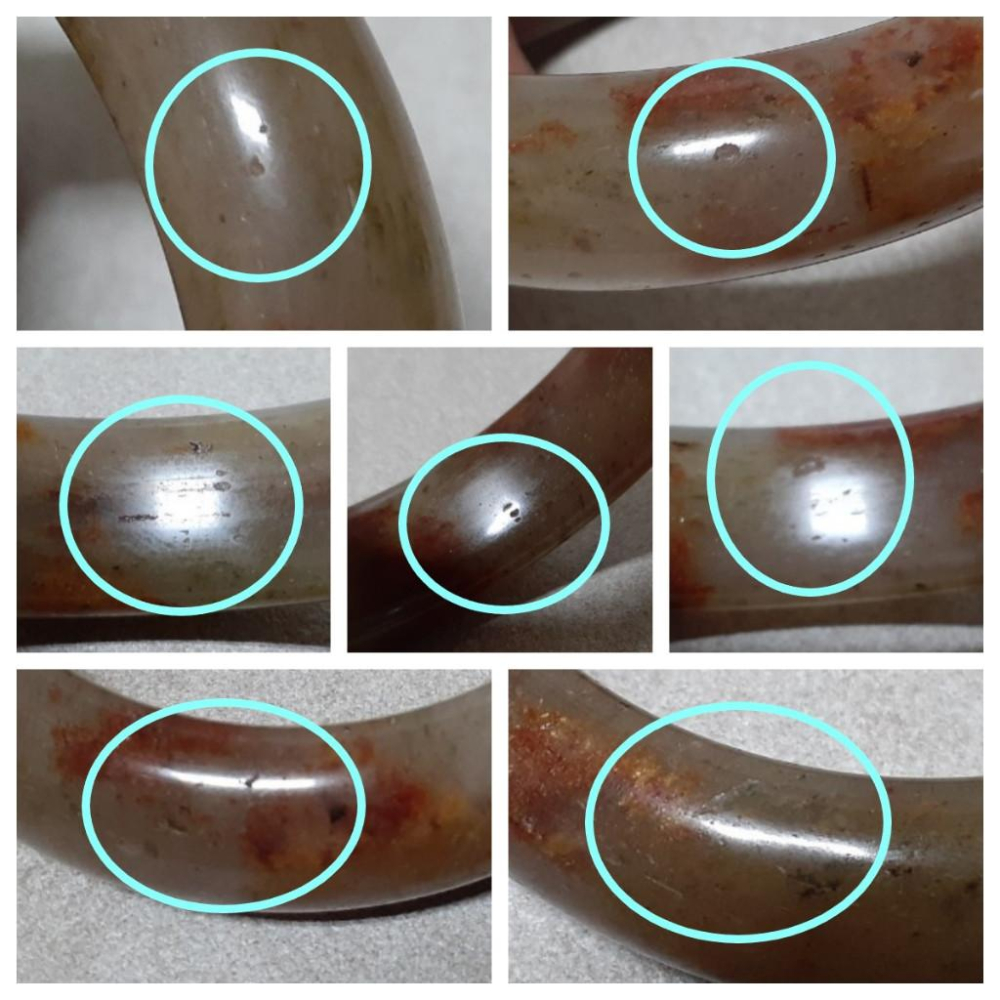 【三寶坊】天然佘太翠手鐲 62圈口 佘太踏雪尋梅 平安鐲 手鐲大圈口 N373-細節圖6