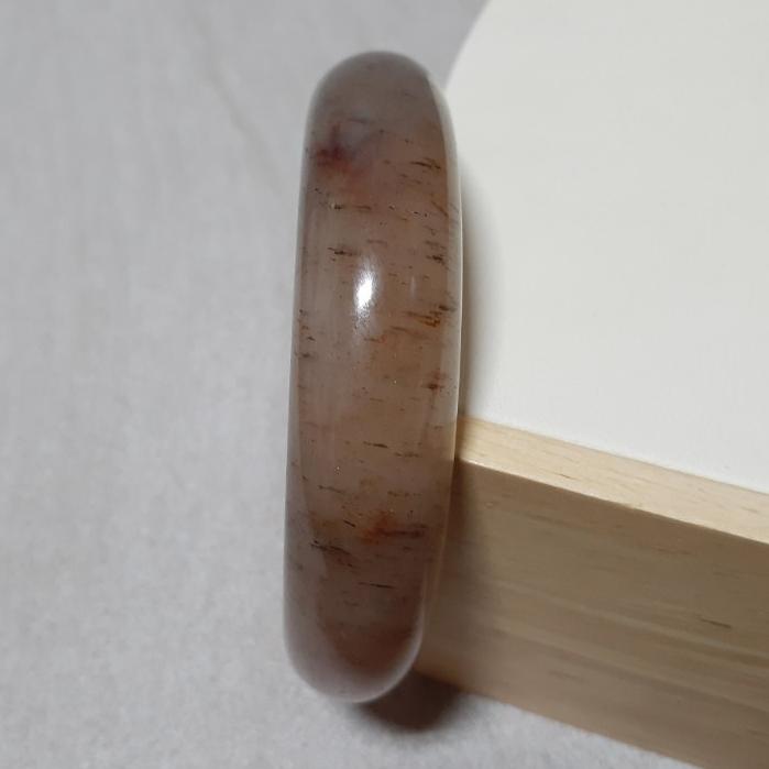 【三寶坊】天然佘太翠手鐲 62圈口 佘太踏雪尋梅 平安鐲 手鐲大圈口 N378-細節圖3