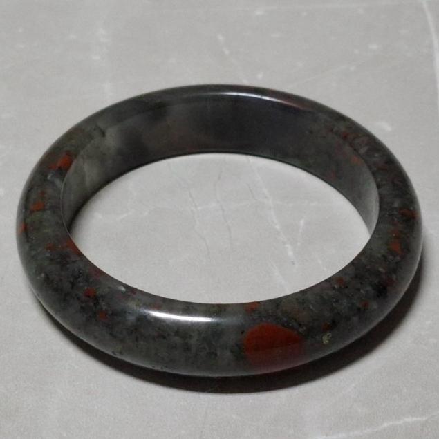 【三寶坊】天然龍血石手鐲 54圈口 平安鐲 手鐲小圈口 N540-細節圖5