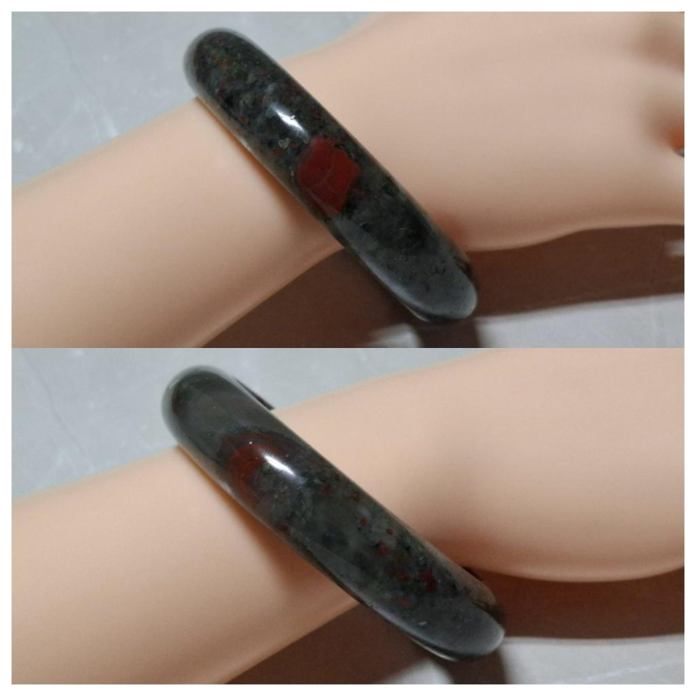 【三寶坊】天然龍血石手鐲 54圈口 平安鐲 手鐲小圈口 N540-細節圖8