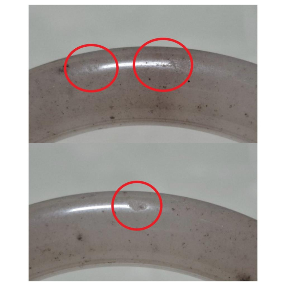 【三寶坊】天然佘太翠手鐲 63圈口 圓條 佘太草莓醬手鐲大圈口 N551-細節圖7