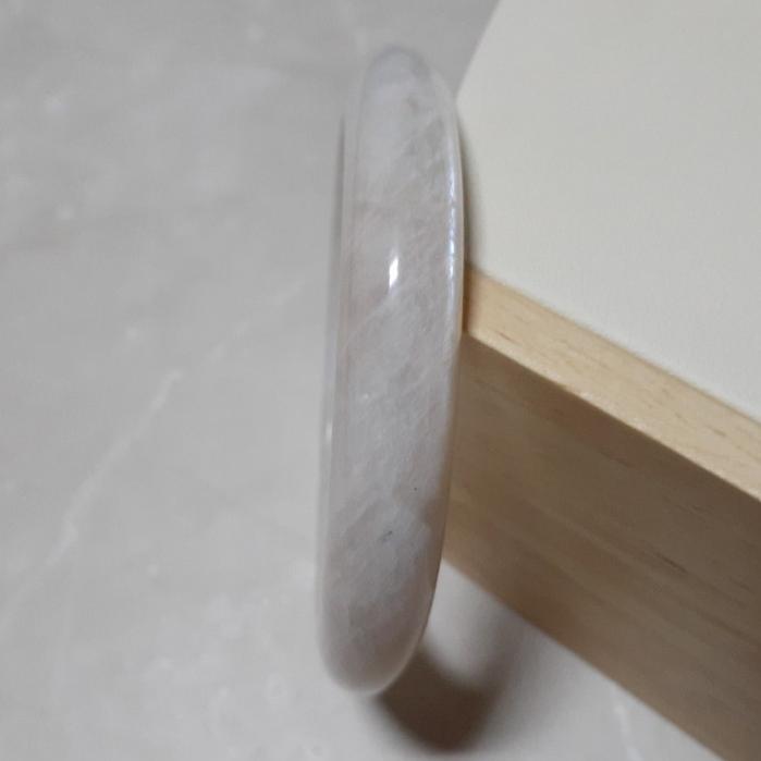 【三寶坊】天然月光石手鐲 藍月光 55圈口 平安鐲小圈口 N425-細節圖3