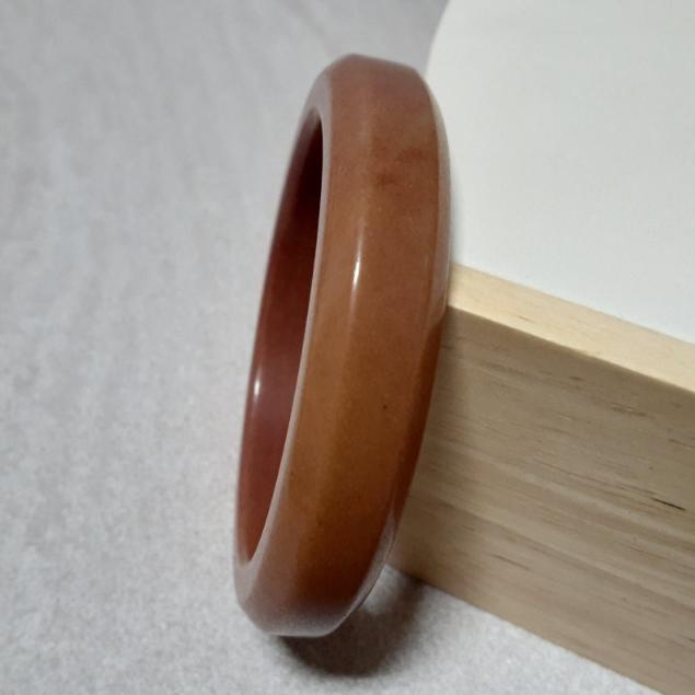 【三寶坊】天然佘太翠手鐲 56圈口 佘太紅 平安鐲 宮廷鐲 手鐲小圈口 N304-細節圖4