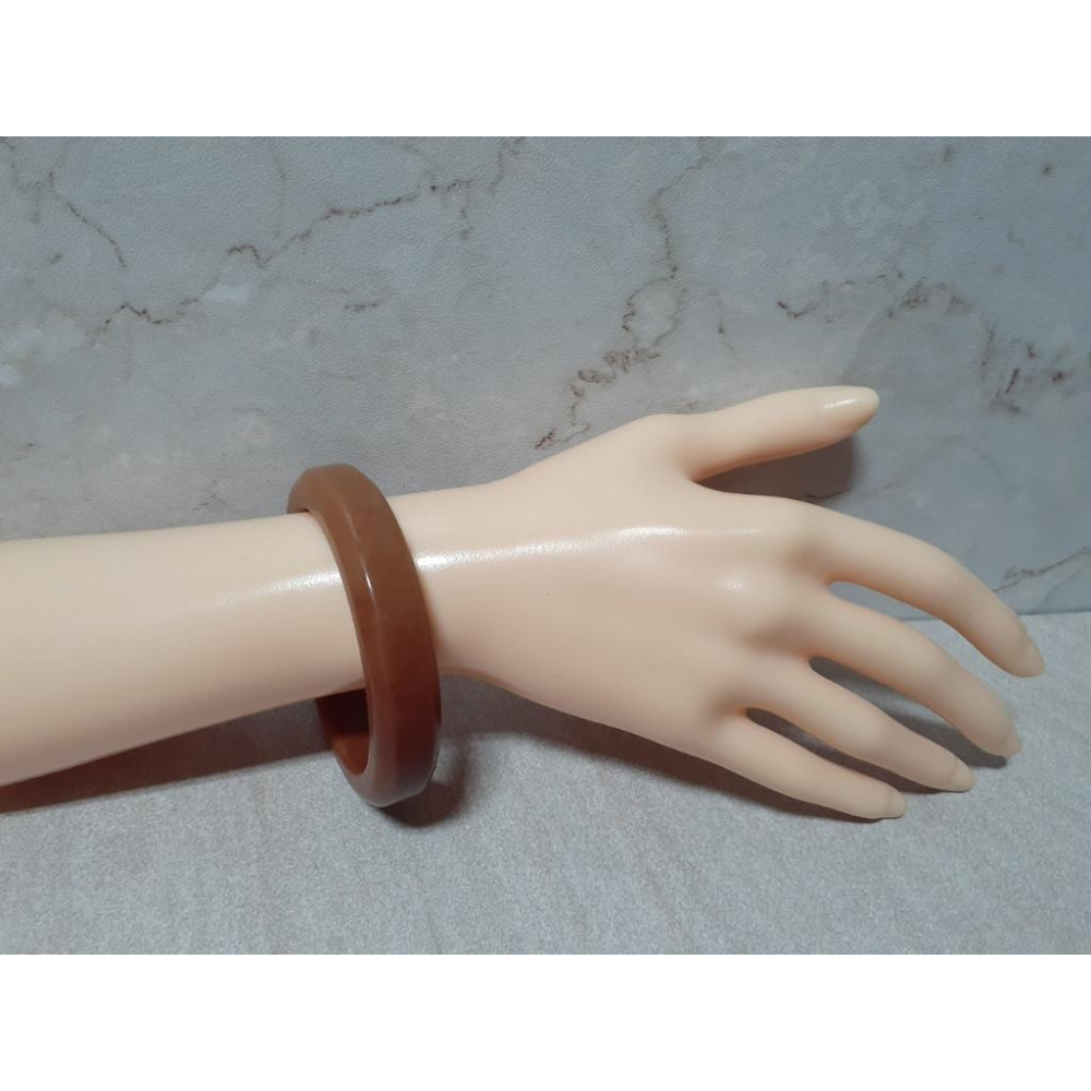 【三寶坊】天然佘太翠手鐲 56圈口 佘太紅 平安鐲 宮廷鐲 手鐲小圈口 N304-細節圖8