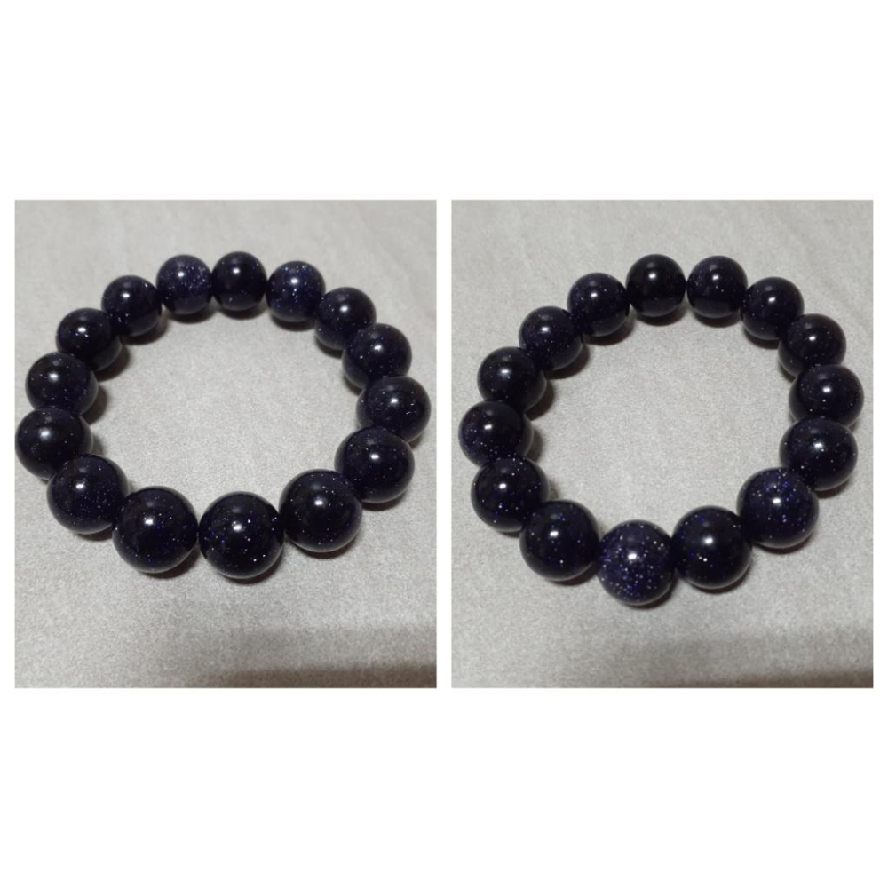 【三寶坊】藍砂石 綠砂石 15mm/13mm 手串/手珠/手鍊/手環 人造石 藍沙石 綠沙石-細節圖3