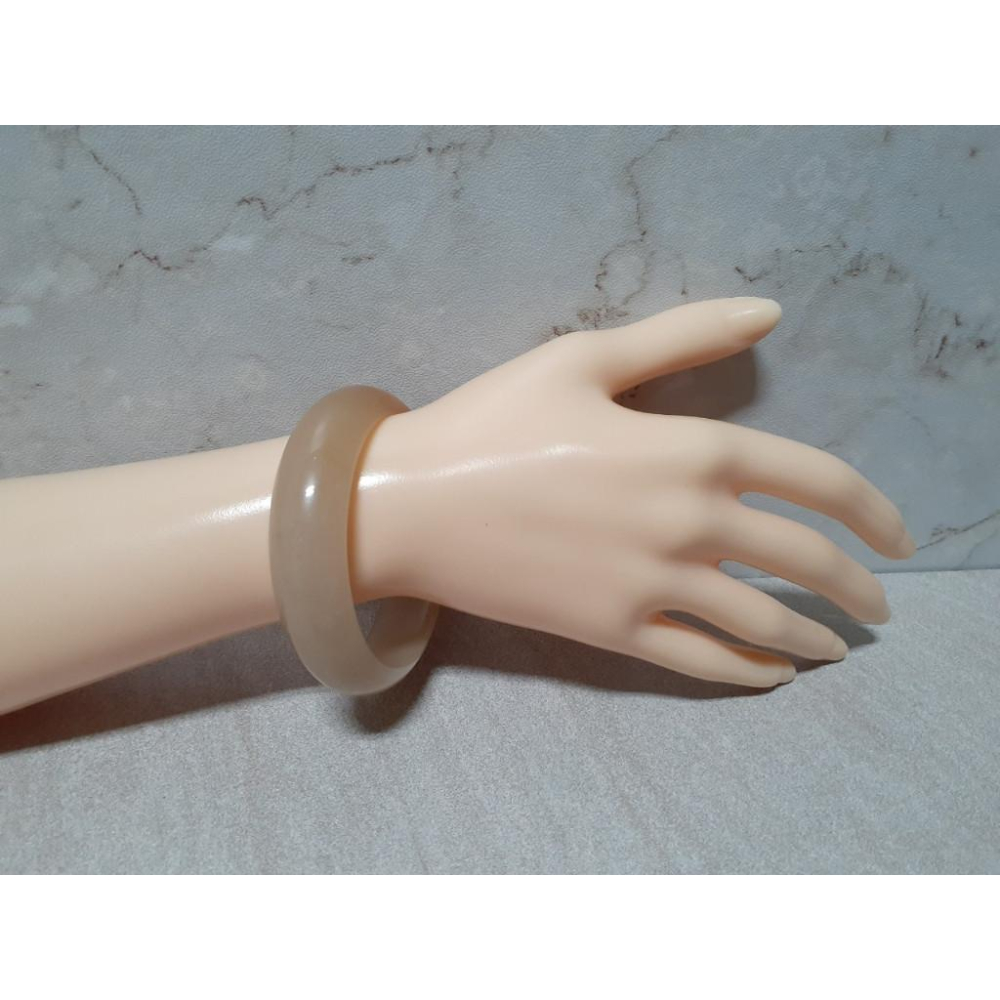 【三寶坊】天然佘太翠手鐲 56圈口 佘太糖料 平安鐲 手鐲小圈口 N307-細節圖8