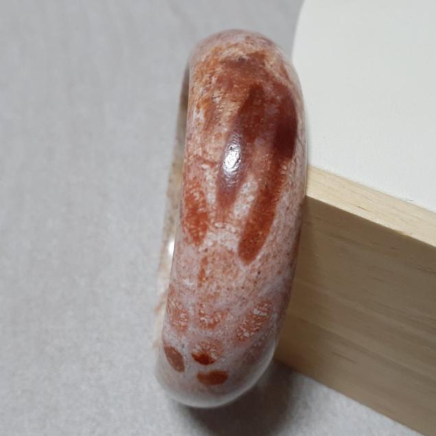 【三寶坊】天然珊瑚玉手鐲 55圈口 沙沙料 多彩 平安鐲 手鐲小圈口 N255-細節圖3