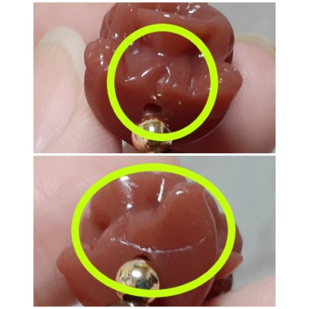 【三寶坊】天然阿拉善手串 吞金獸 元寶獸 珊瑚玉醒獅頭 設計款 手串/手珠/手鍊/手排/手環-細節圖8