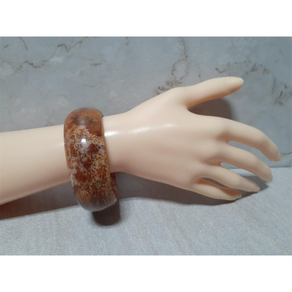 【三寶坊】天然珊瑚玉手鐲 56圈口 網花 蜘蛛網 紅色 寬鐲 手鐲小圈口 N220-細節圖8