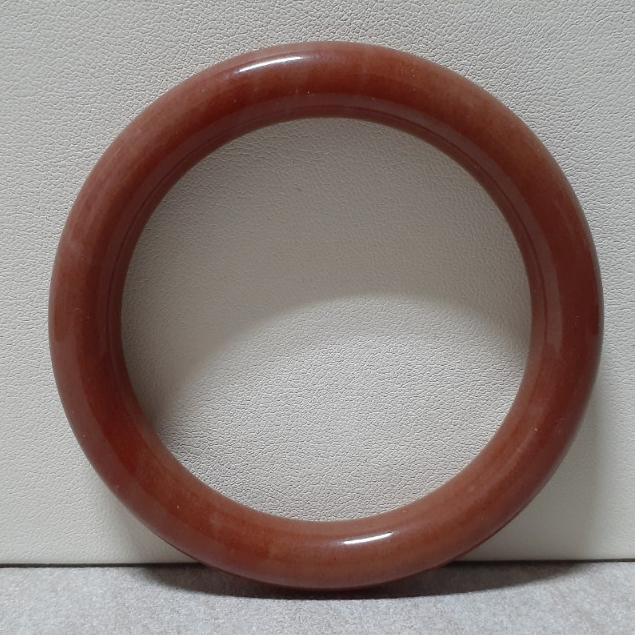 【三寶坊】天然佘太翠手鐲 55圈口 佘太紅 圓條 手鐲小圈口 N302-細節圖2